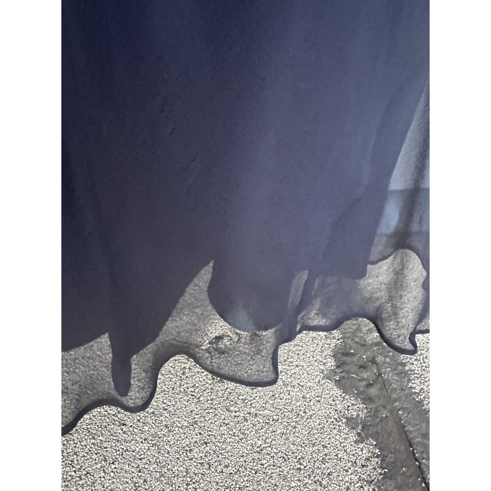 Aidan Mattox Black Illusion Neckline Lace & Silk Chiffon Gown Sz 6 Party Formal - Picture 14 of 16